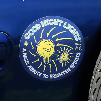 Official Good Night Lights Car Magnet